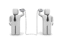 3d businessmen communicating